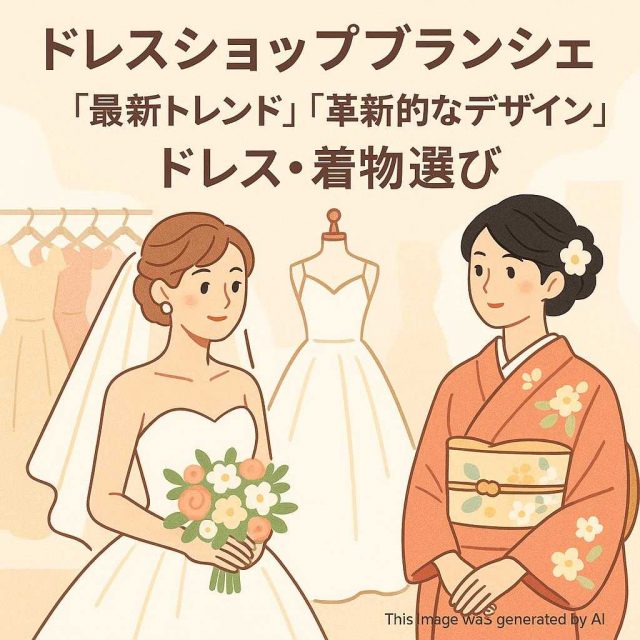 ドレスショップブランシェ 「最新トレンド」「革新的なデザイン」ドレス・着物選び