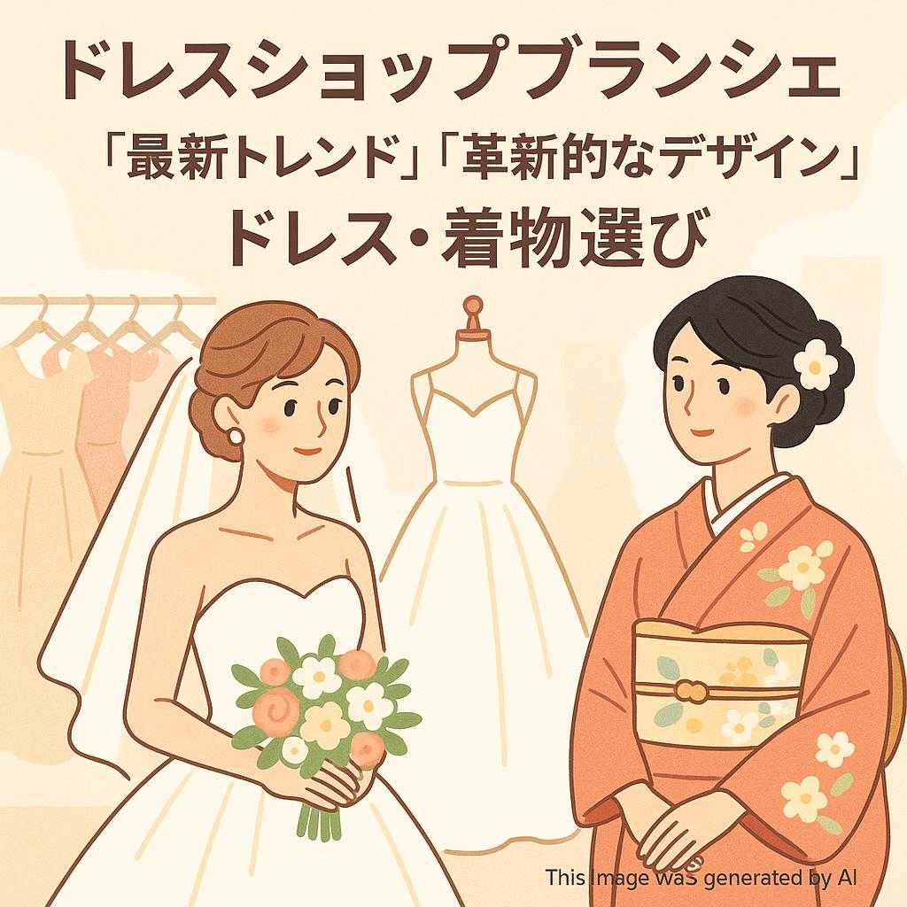 ドレスショップブランシェ 「最新トレンド」「革新的なデザイン」ドレス・着物選び