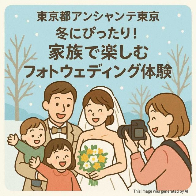 東京都アンシャンテ東京 冬にぴったり！家族で楽しむフォトウェディング体験
