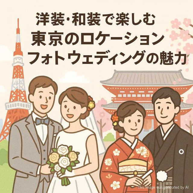 洋装・和装で楽しむ東京のロケーションフォトウェディングの魅力