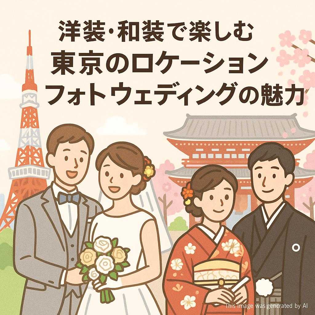 洋装・和装で楽しむ東京のロケーションフォトウェディングの魅力