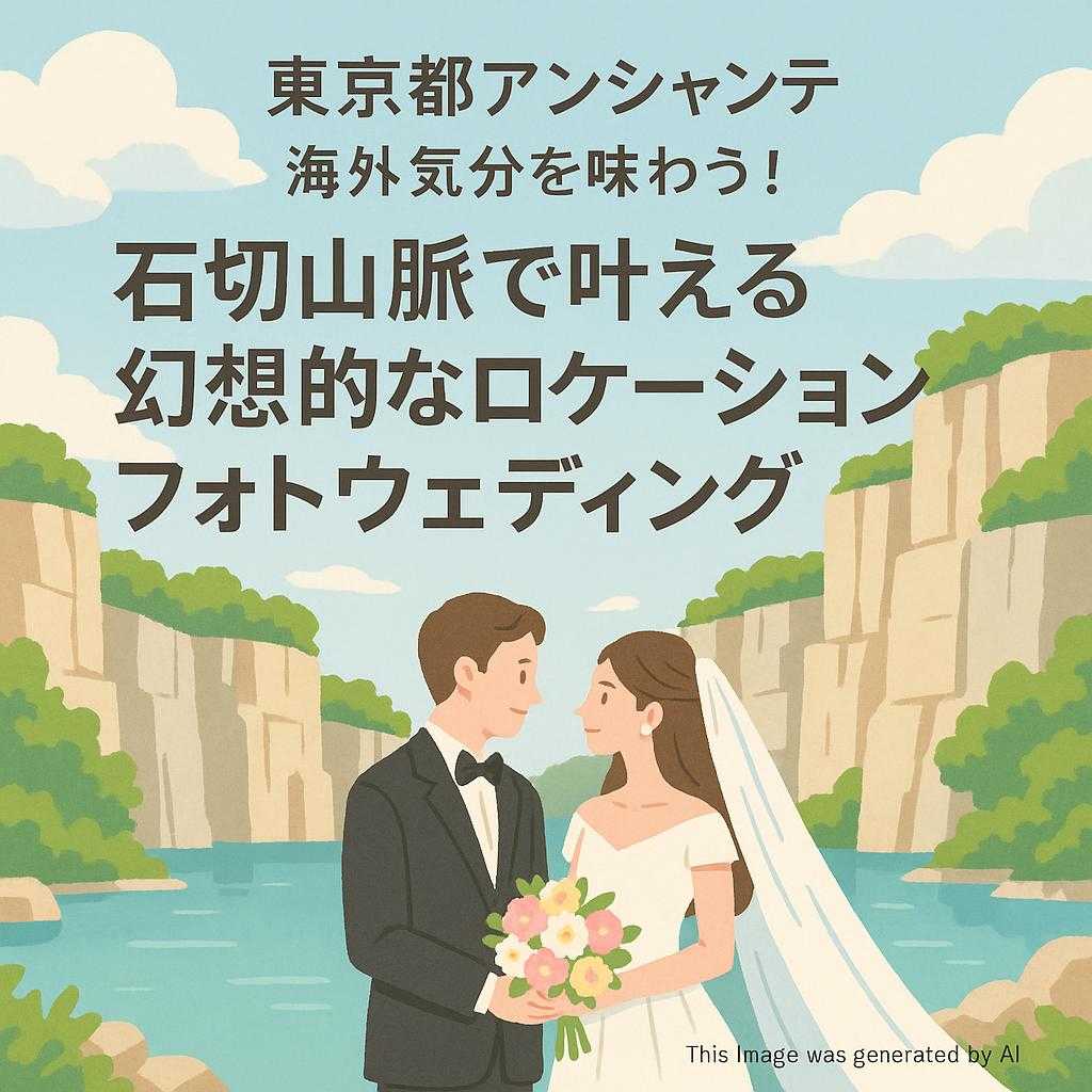 東京都アンシャンテ海外気分を味わう!石切山脈で叶える幻想的なロケーションフォトウェディング