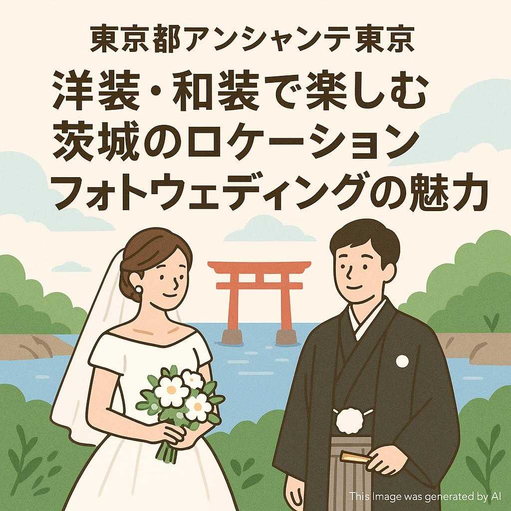 東京都アンシャンテ東京 洋装・和装で楽しむ茨城のロケーションフォトウェディングの魅力