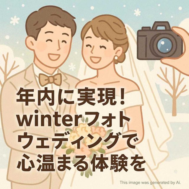 年内に実現！winterフォトウェディングで心温まる体験を