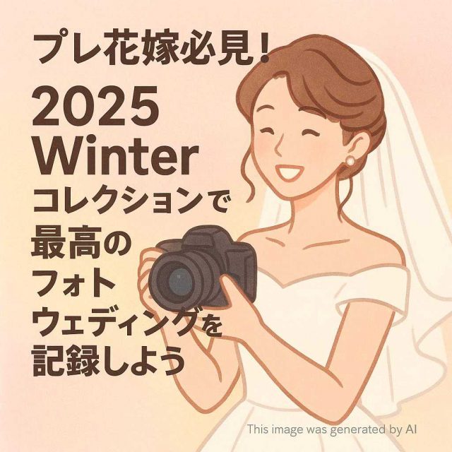 プレ花嫁必見！2025Winterコレクションで最高のフォトウェディングを記録しよう
