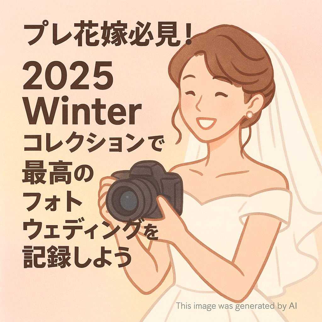 プレ花嫁必見！2025Winterコレクションで最高のフォトウェディングを記録しよう