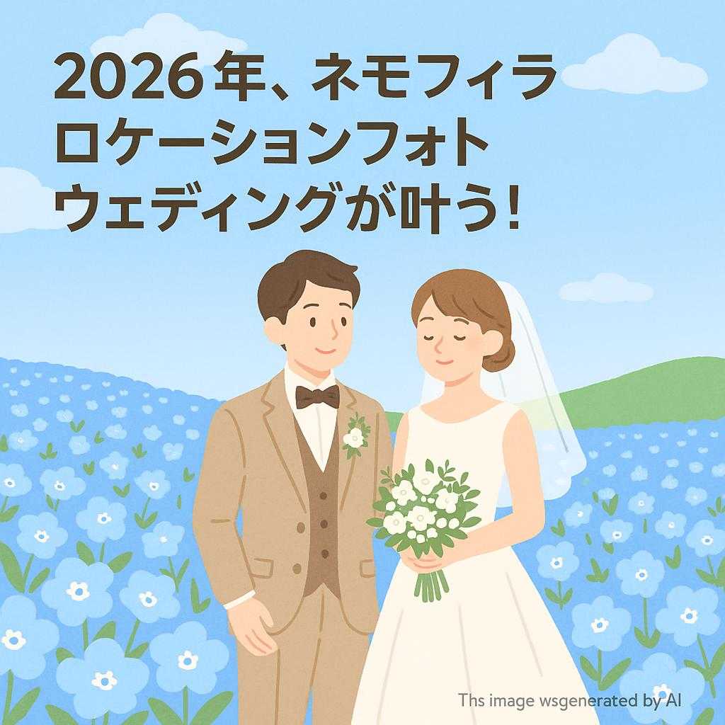 2026年、ネモフィラロケーションフォトウェディングが叶う!