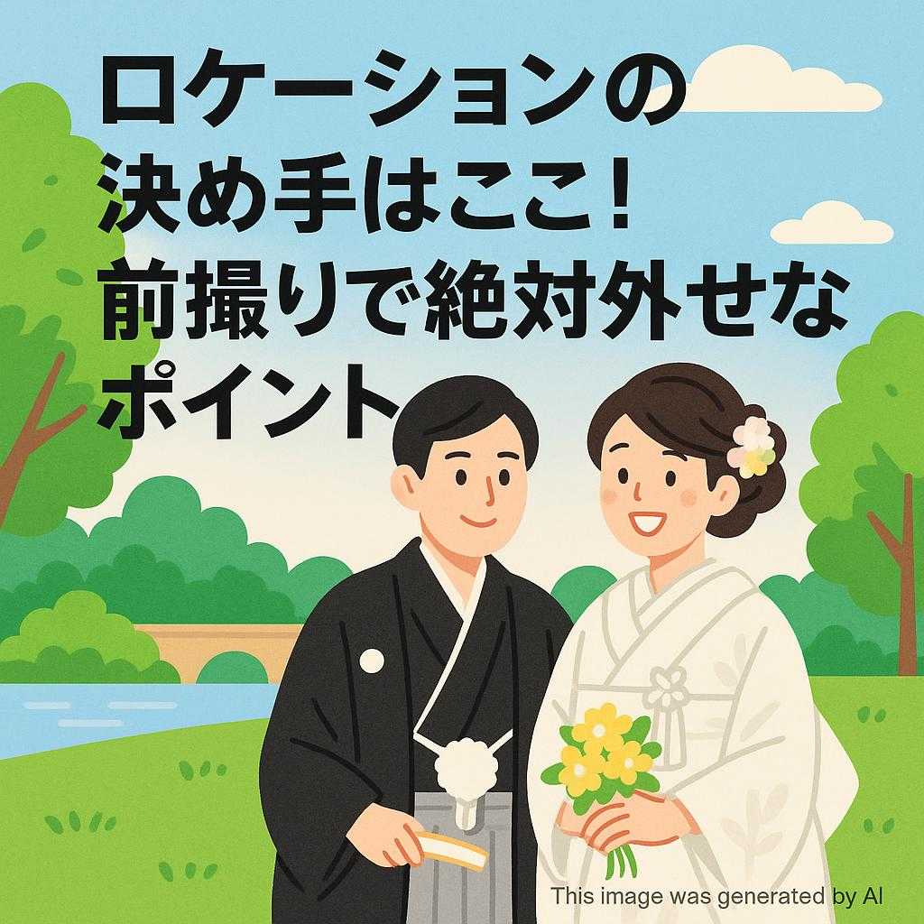 ロケーションの決め手はここ！前撮りで絶対外せないポイント