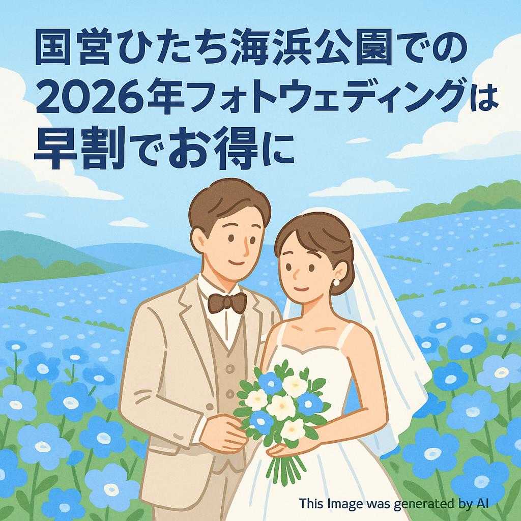 国営ひたち海浜公園での2026年フォトウェディングは早割でお得に