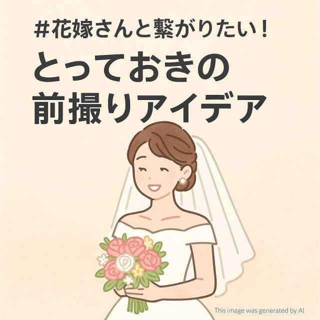 #花嫁さんと繋がりたい！とっておきの前撮りアイデア