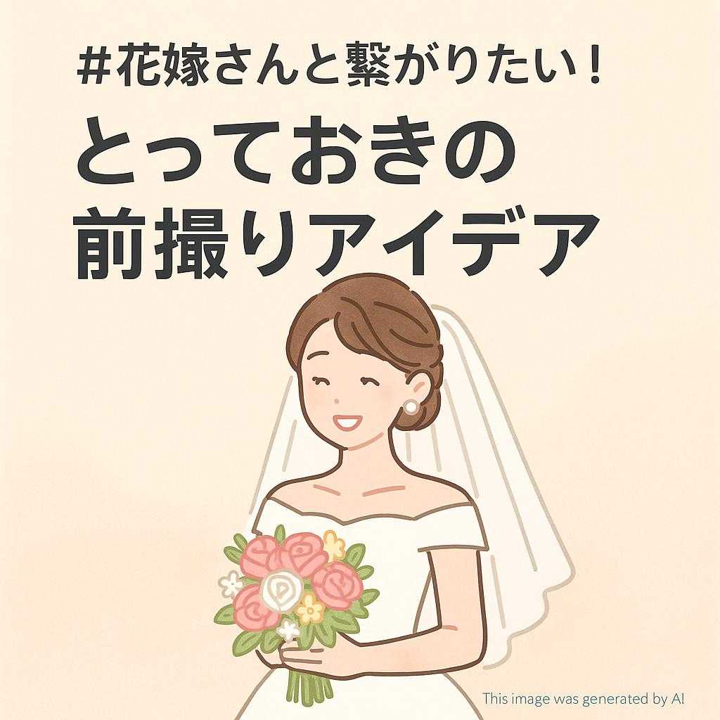 #花嫁さんと繋がりたい！とっておきの前撮りアイデア