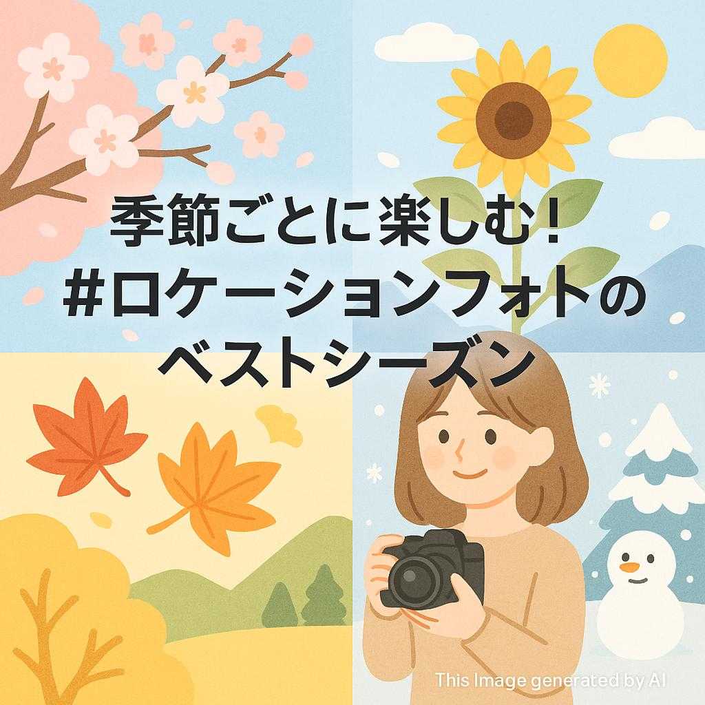 季節ごとに楽しむ!#ロケーションフォト のベストシーズン
