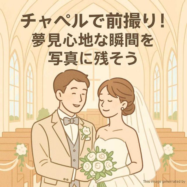 チャペルで前撮り！夢見心地な瞬間を写真に残そう