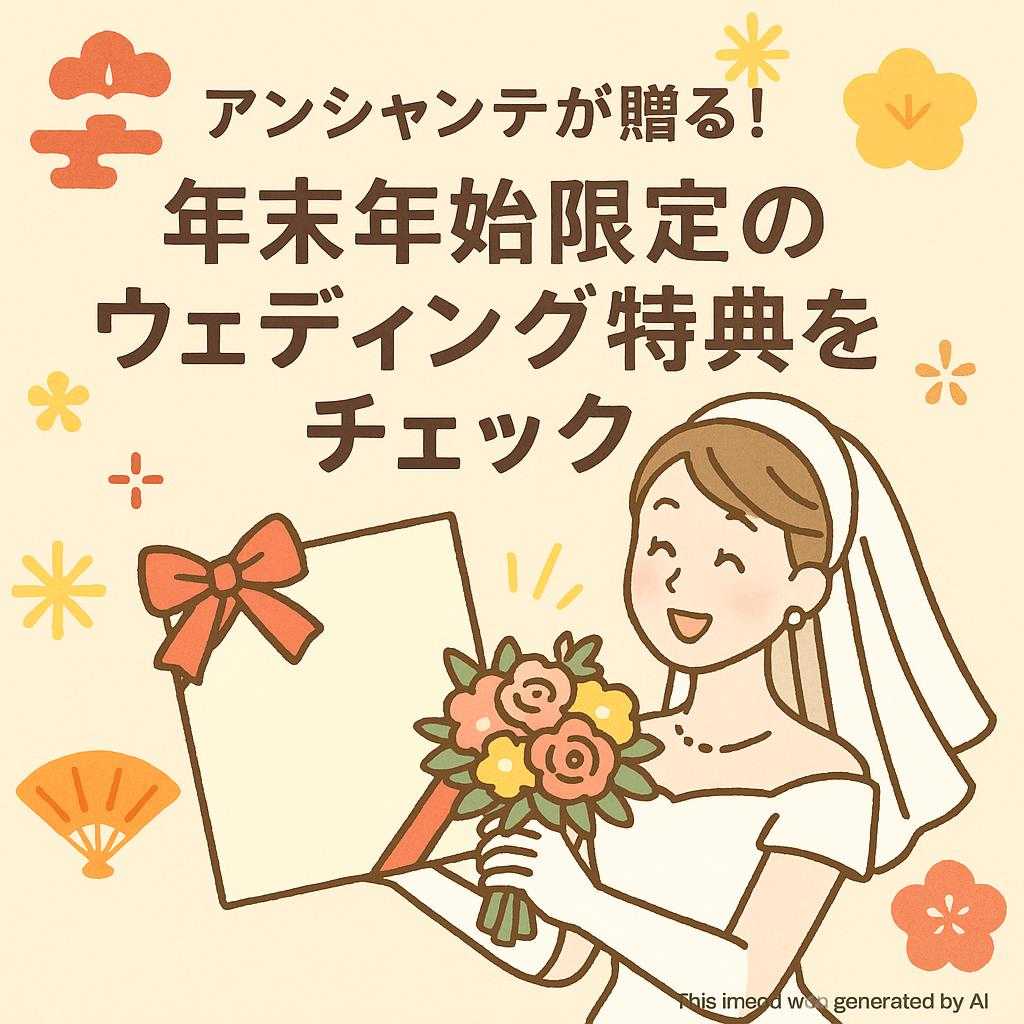 アンシャンテが贈る！年末年始限定のウェディング特典をチェック