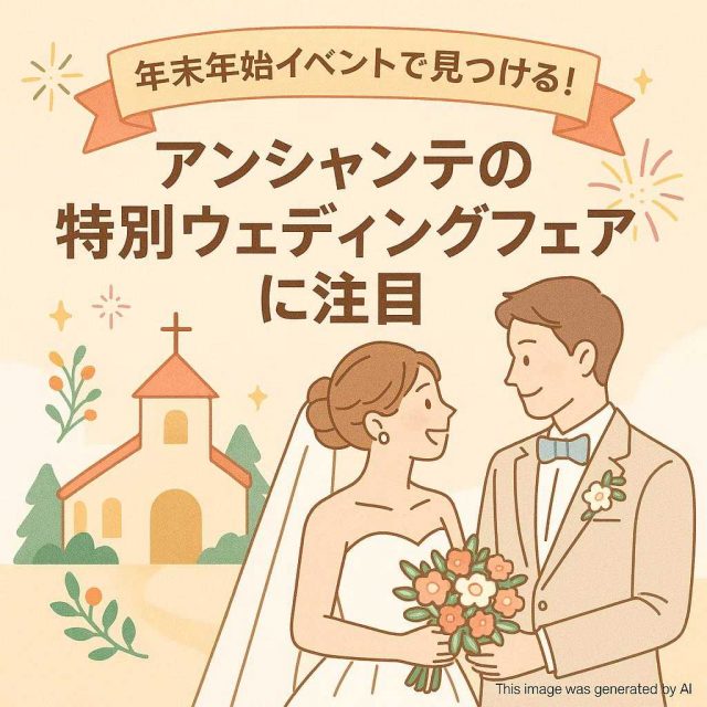 年末年始イベントで見つける！アンシャンテの特別ウェディングフェアに注目
