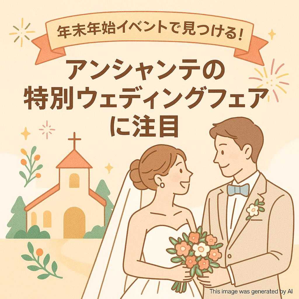 年末年始イベントで見つける!アンシャンテの特別ウェディングフェアに注目