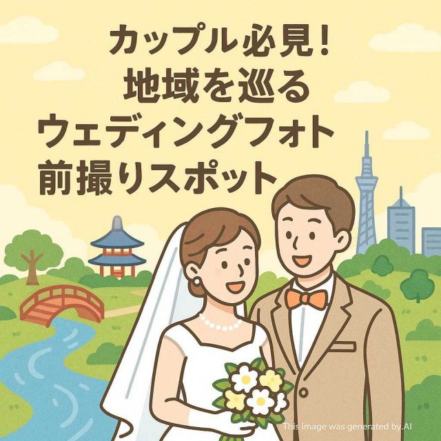 カップル必見！地域を巡るウェディングフォト前撮りスポット