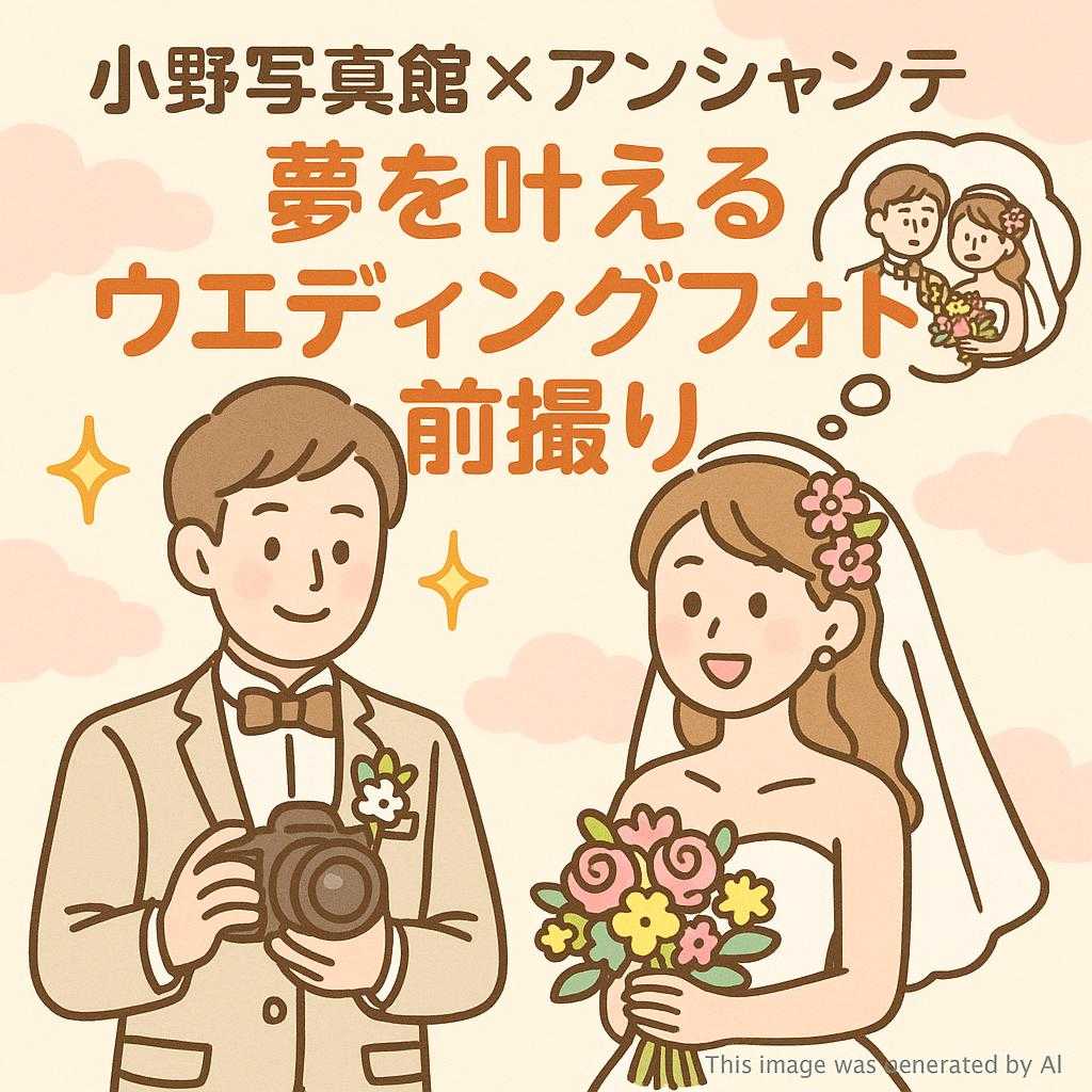小野写真館×アンシャンテ!夢を叶えるウェディングフォト前撮り