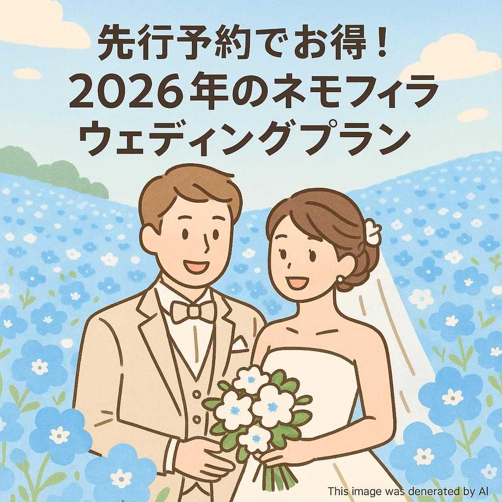 先行予約でお得！2026年のネモフィラウェディングプラン