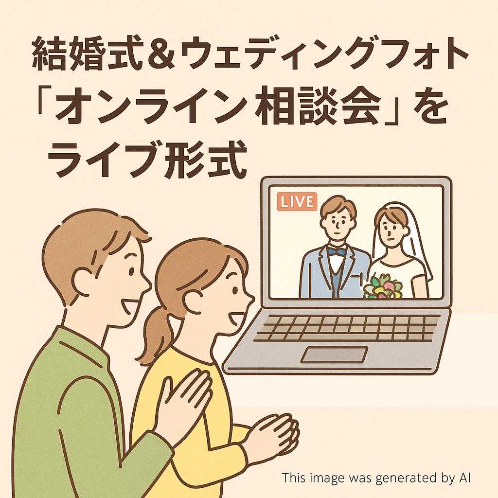 結婚式&ウェディングフォト 「オンライン相談会」をライブ形式