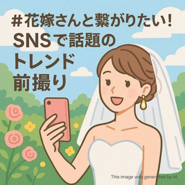 #花嫁さんと繋がりたい！SNSで話題のトレンド前撮り