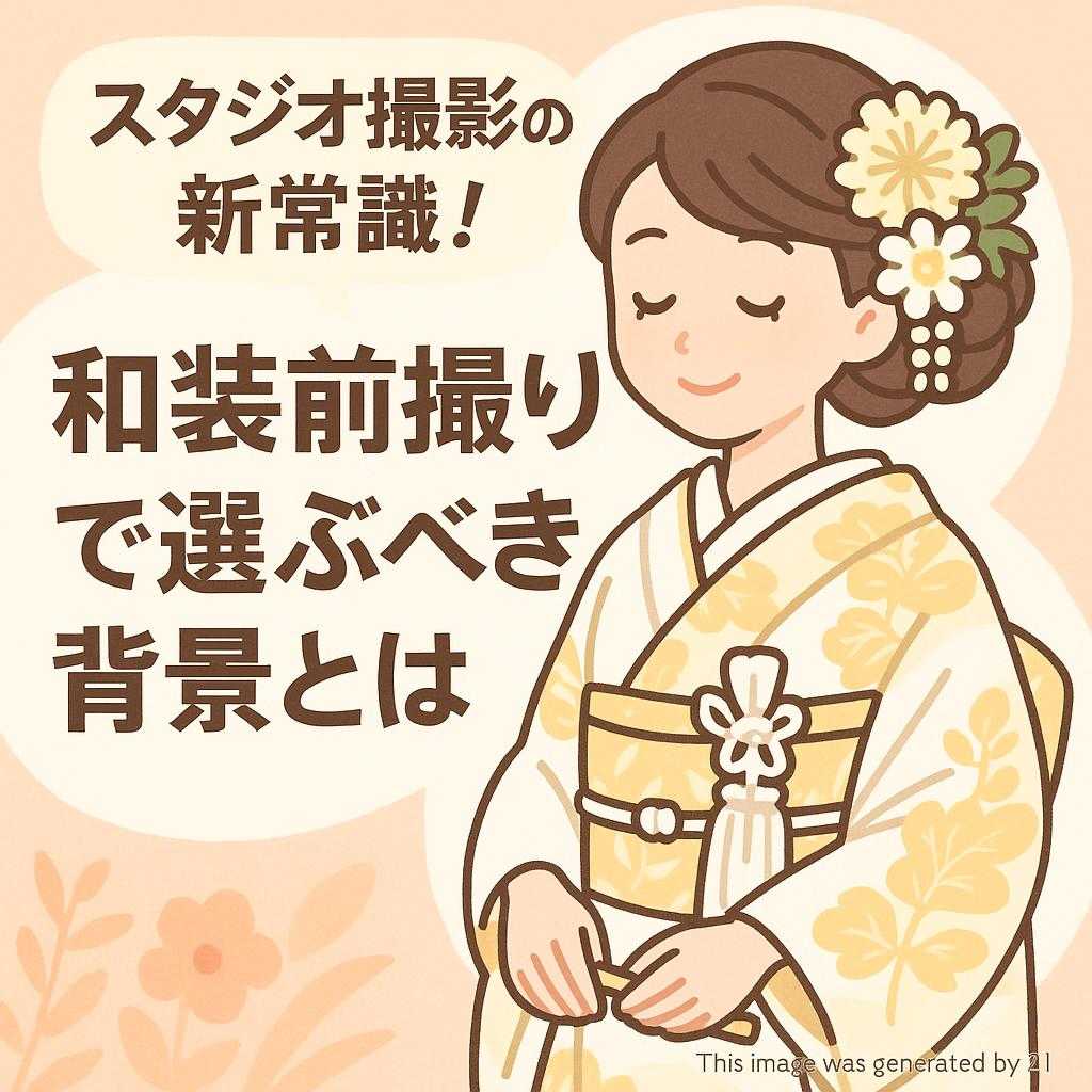 スタジオ撮影の新常識！和装前撮りで選ぶべき背景とは