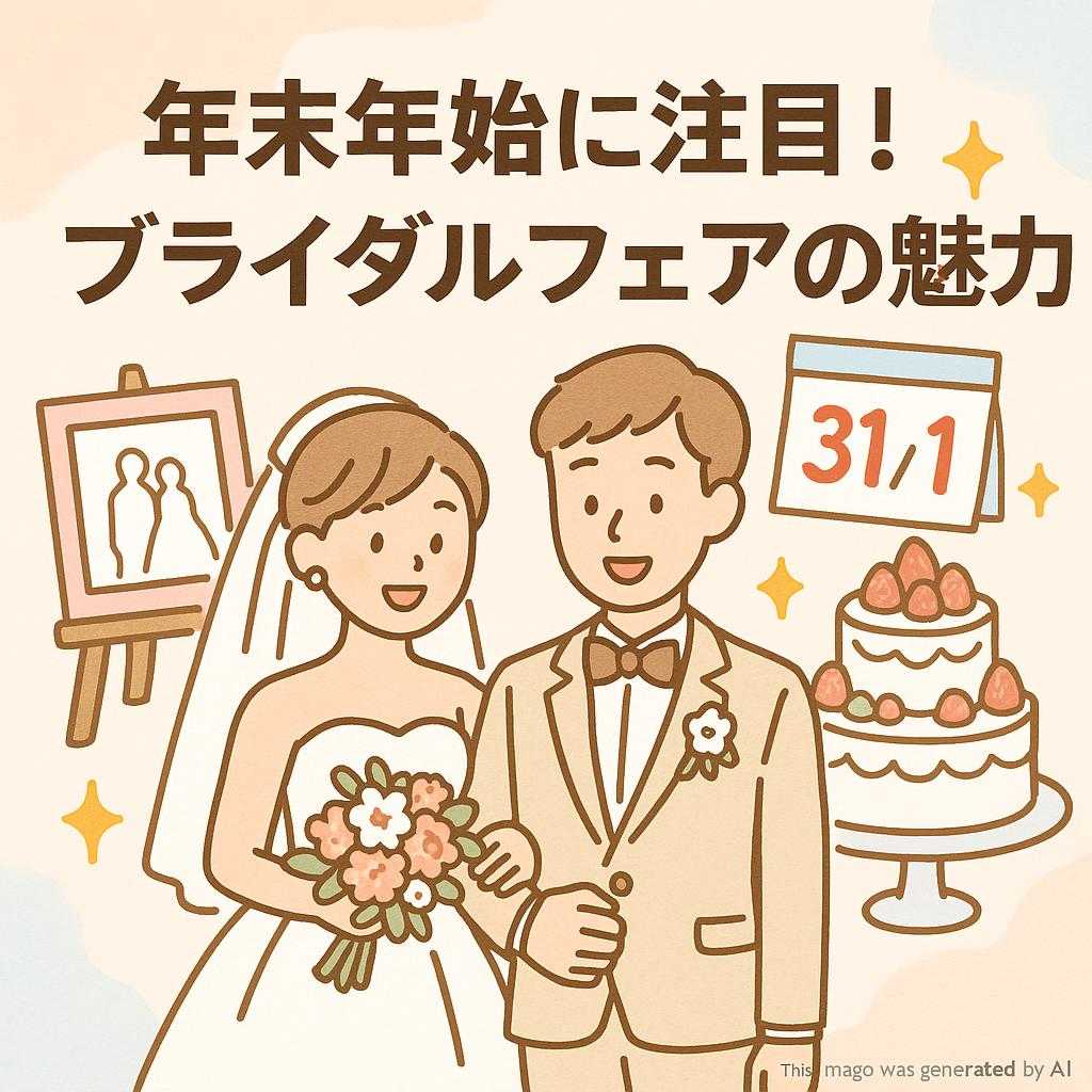 年末年始に注目!ブライダルフェアの魅力