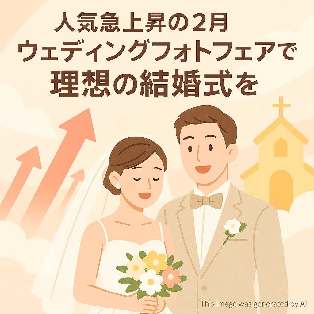 人気急上昇の２月ウェディングフォトフェアで理想の結婚式を