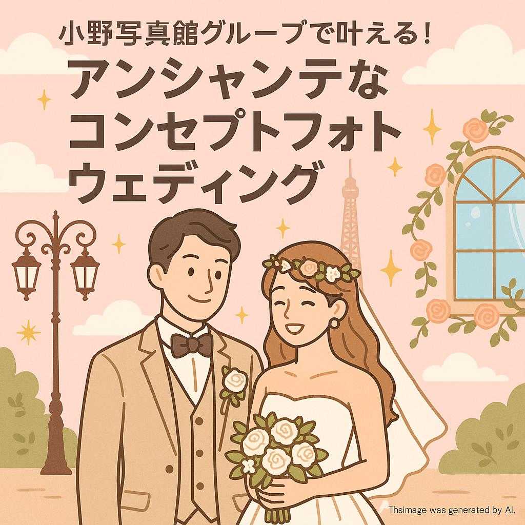 小野写真館グループで叶える!アンシャンテなコンセプトフォトウェディング