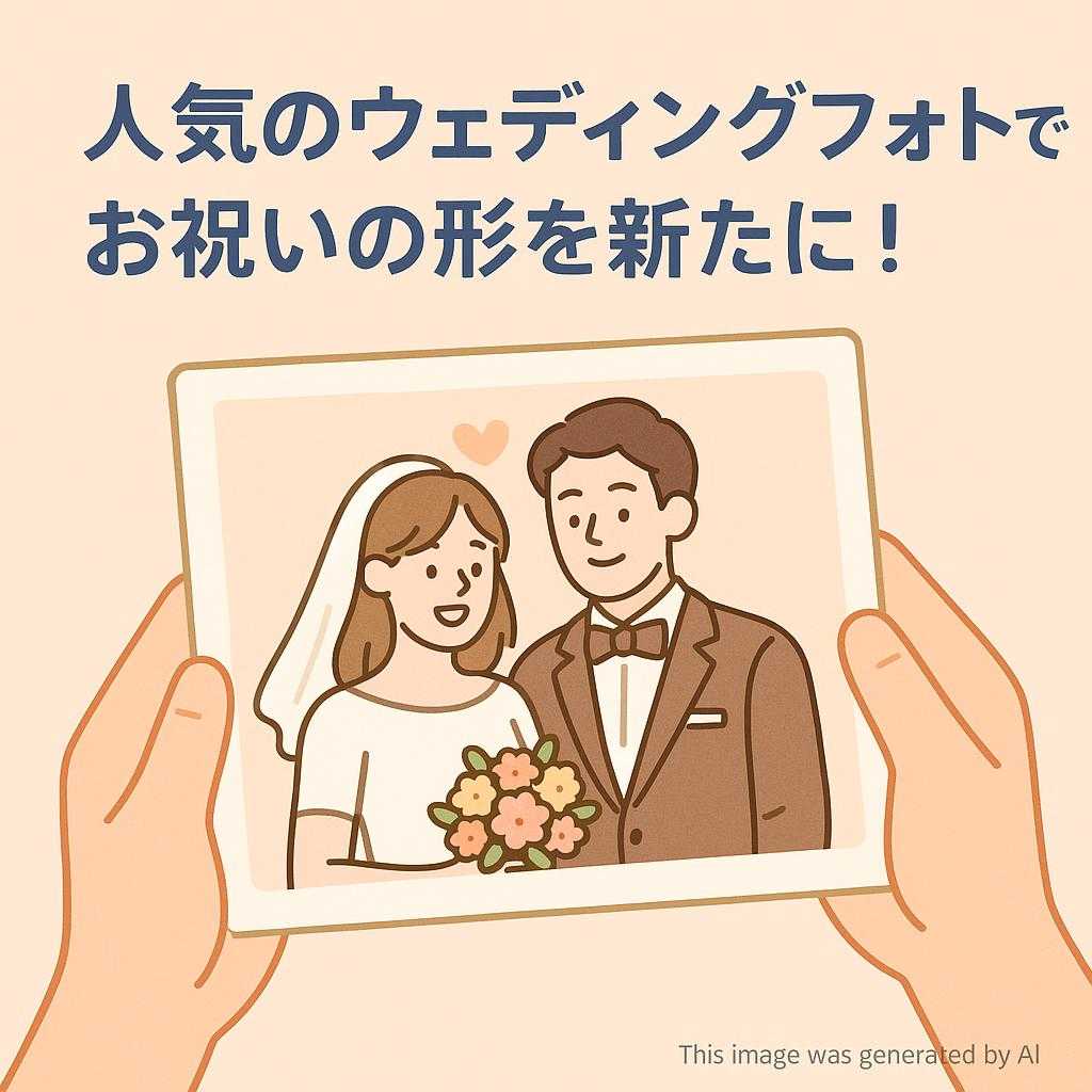 人気のウェディングフォトでお祝いの形を新たに！