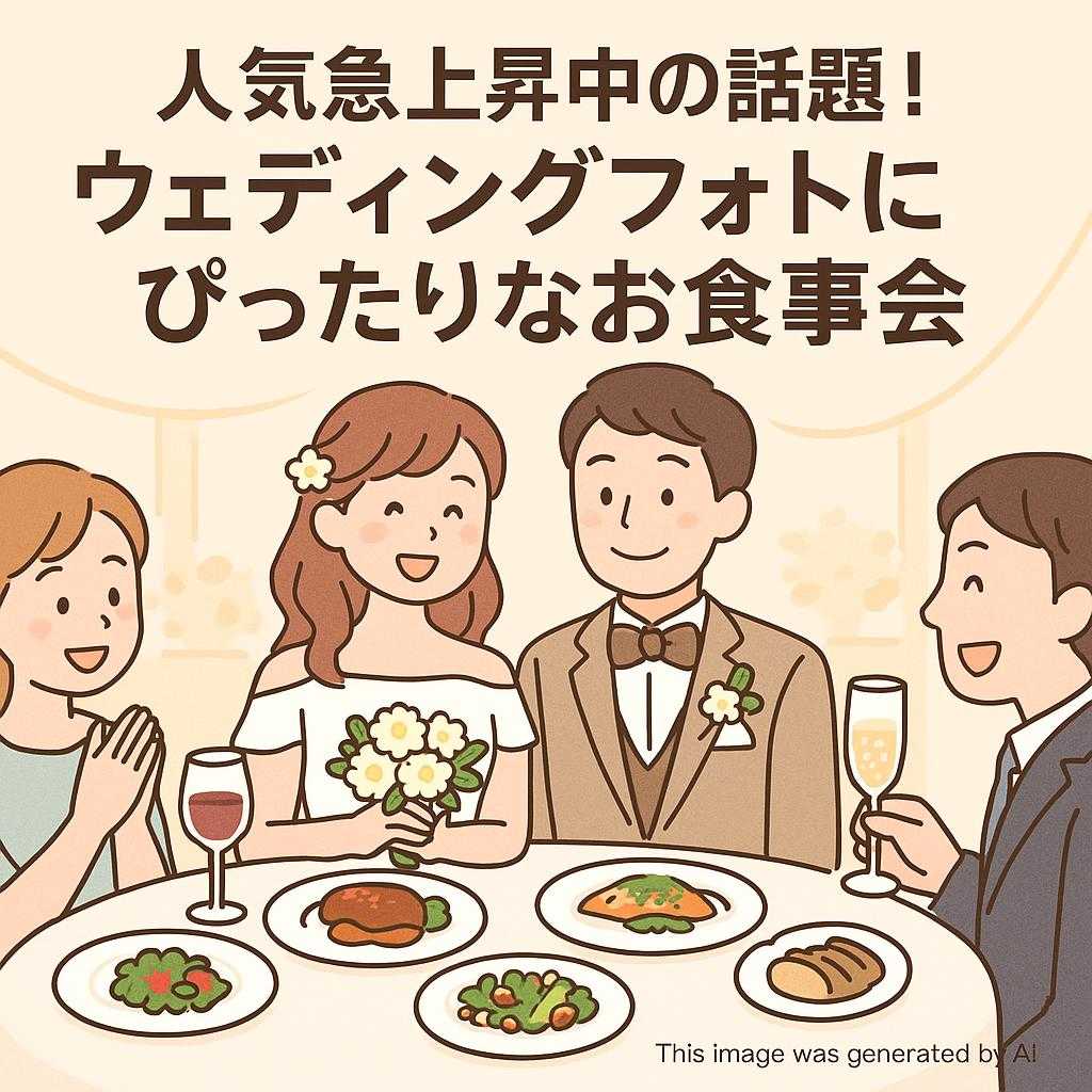 人気急上昇中の話題！ウェディングフォトにぴったりなお食事会