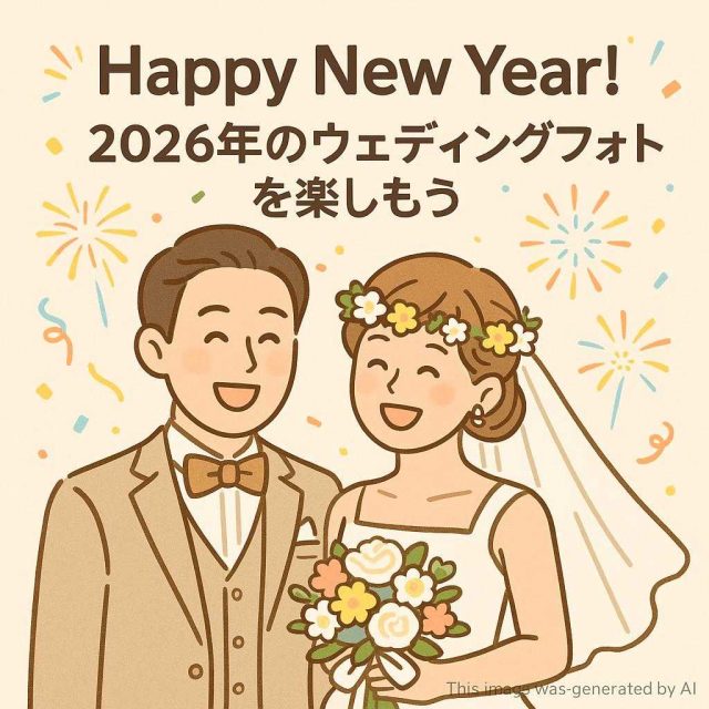 Happy New Year！2026年のウエディングフォトを楽しもう