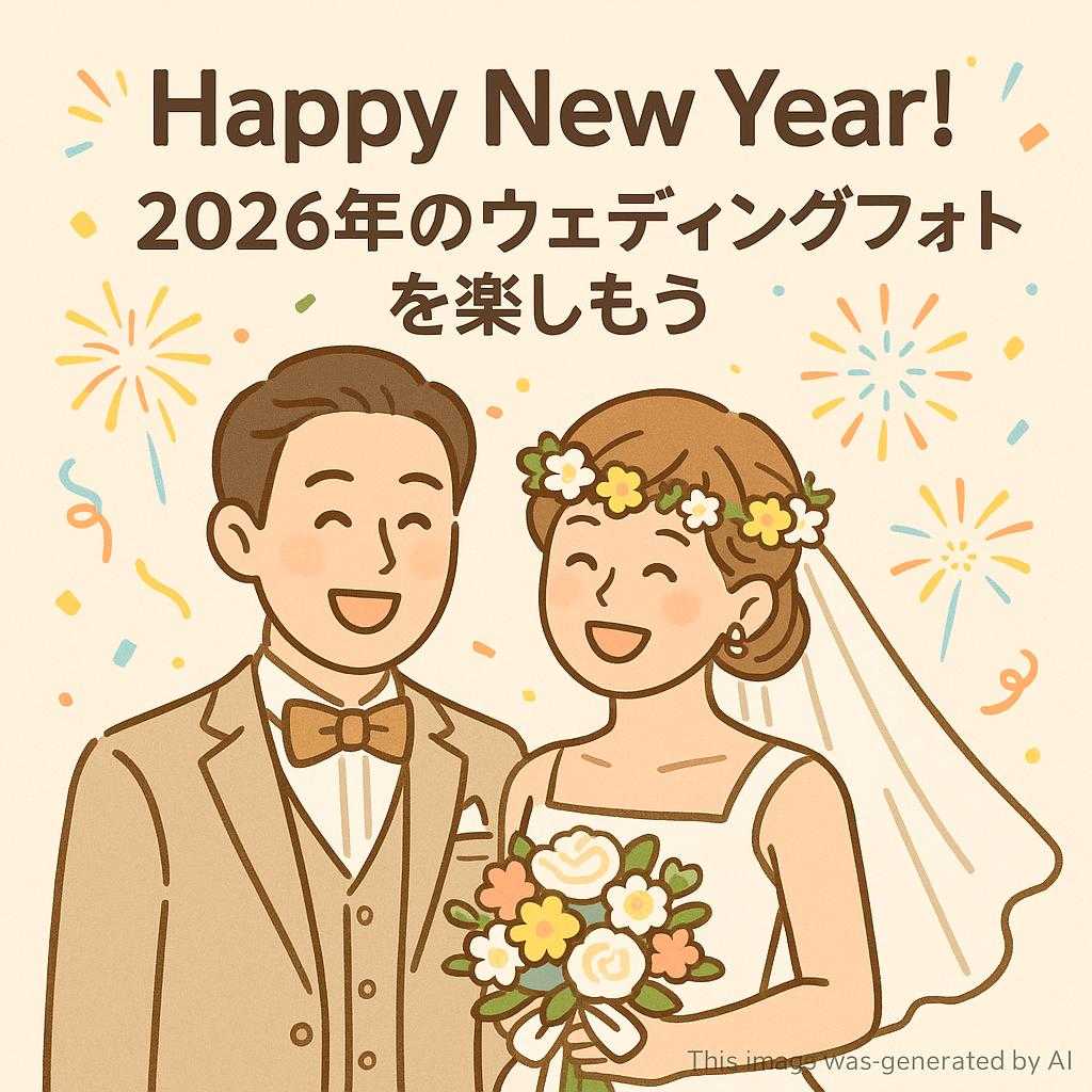 Happy New Year!2026年のウエディングフォトを楽しもう