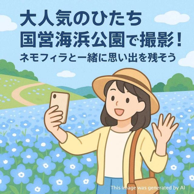 大人気のひたち国営海浜公園で撮影！ネモフィラと一緒に思い出を残そう