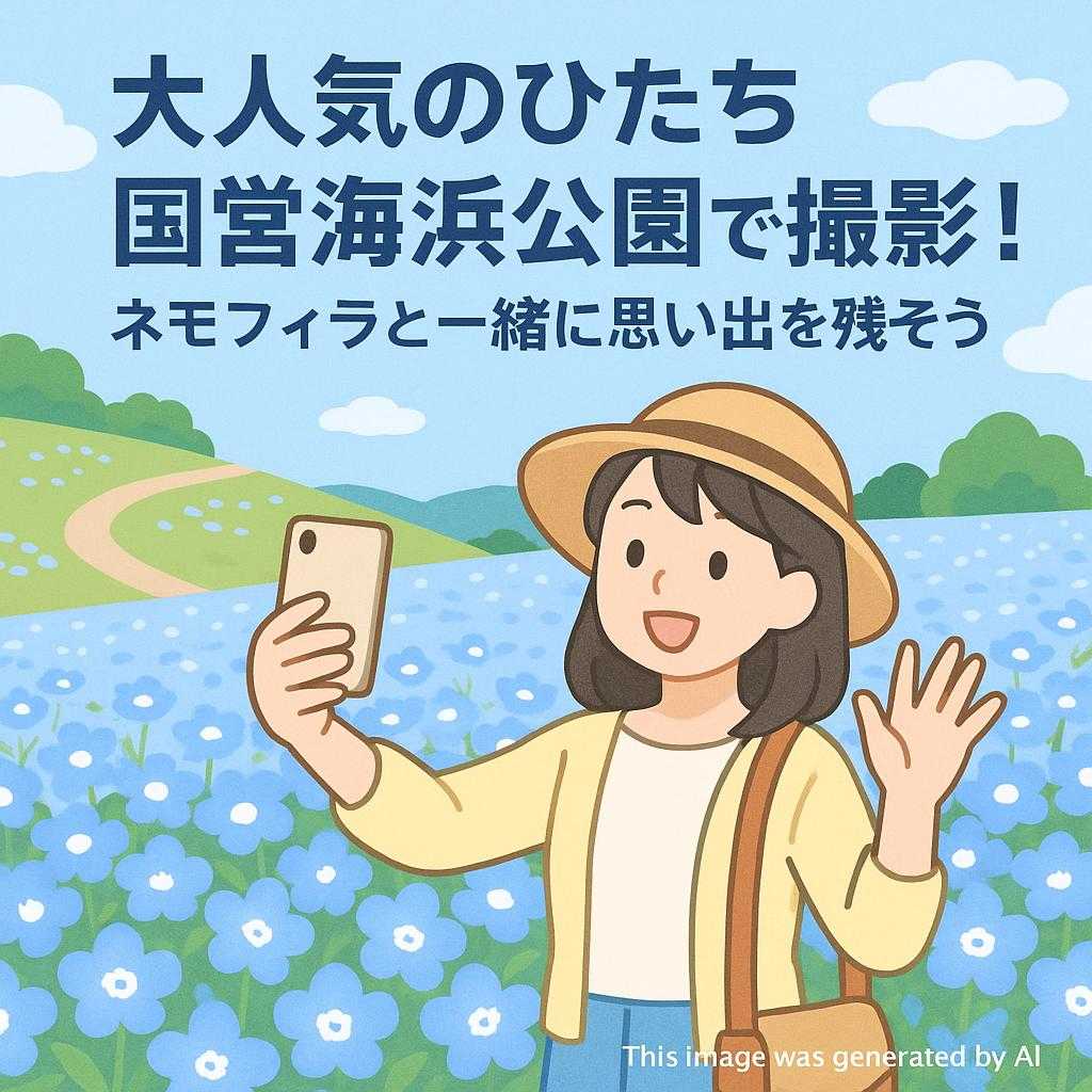 大人気のひたち国営海浜公園で撮影!ネモフィラと一緒に思い出を残そう