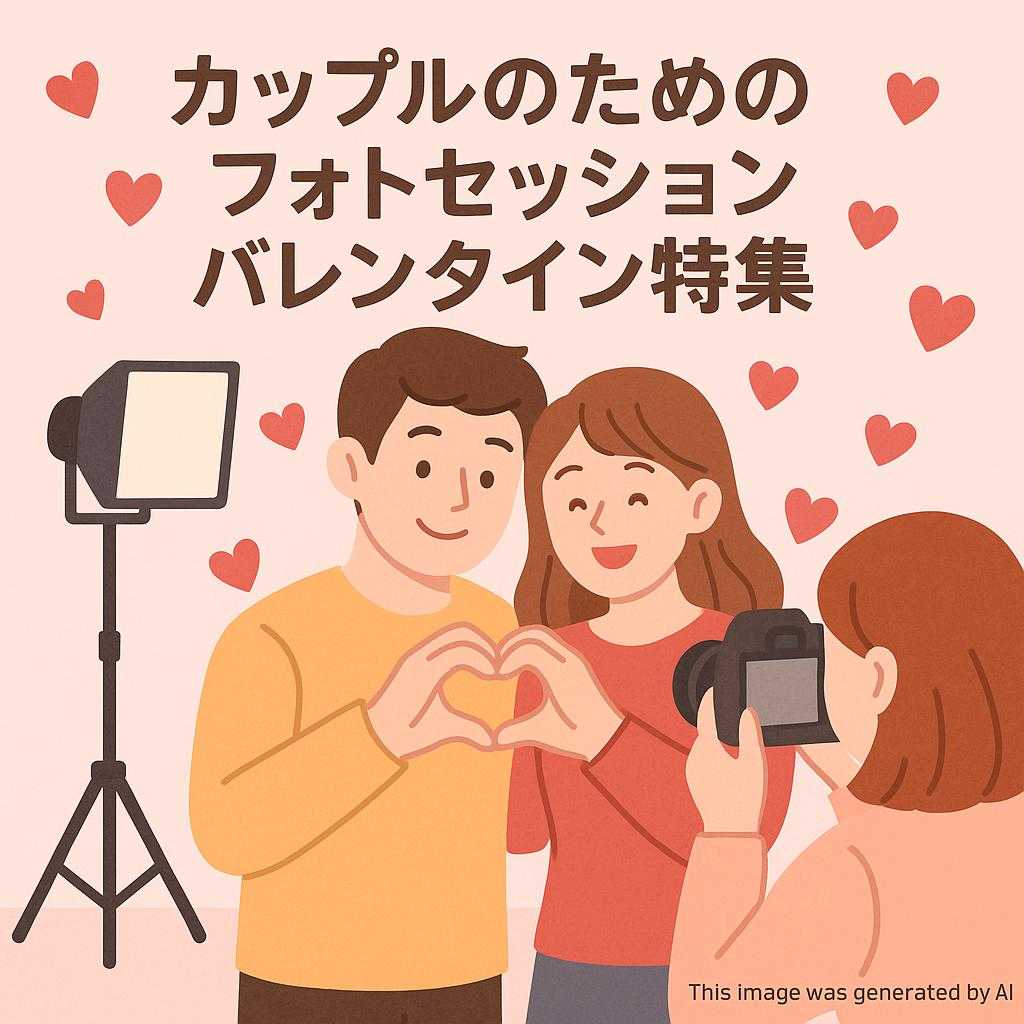 カップルのためのフォトセッションバレンタイン特集