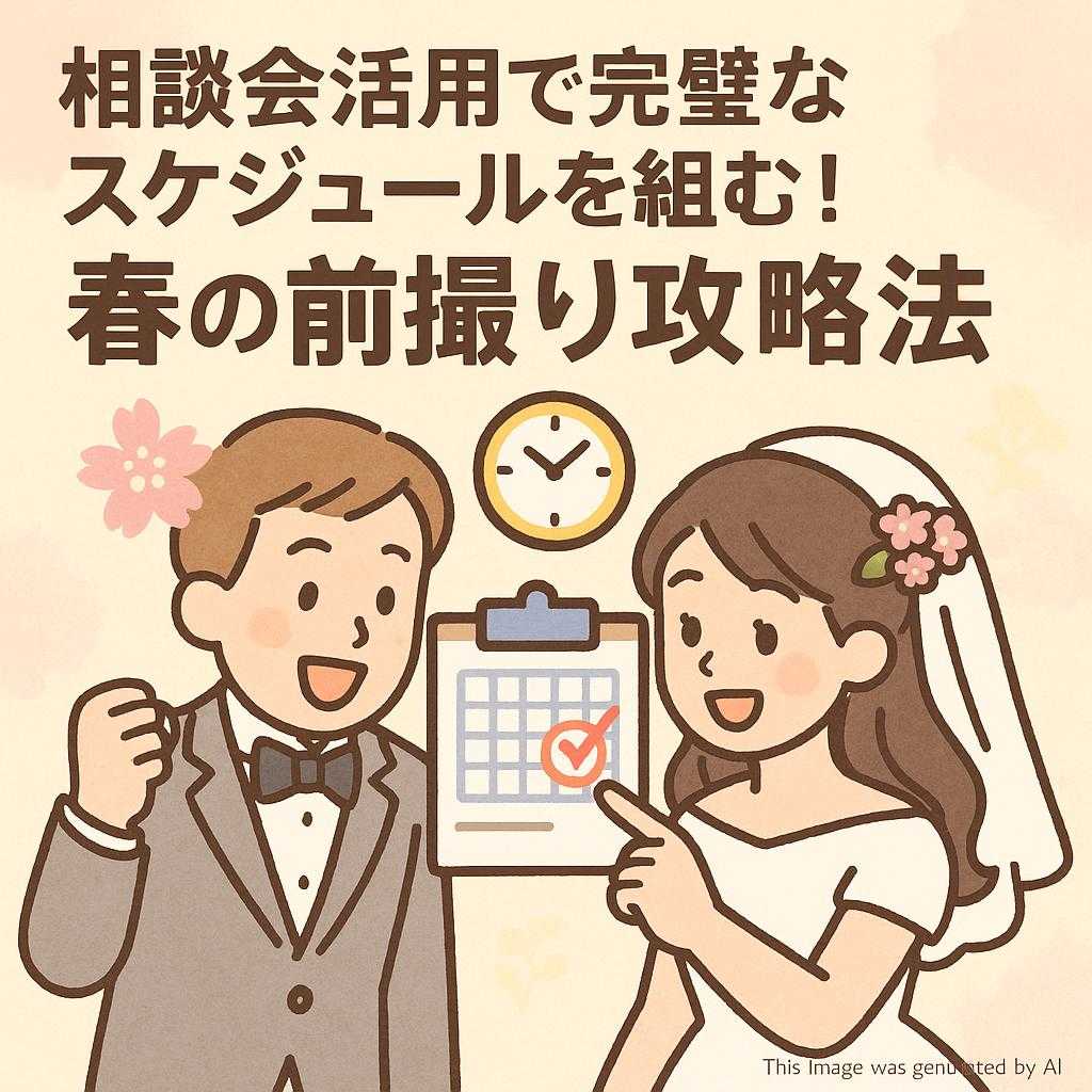 相談会活用で完璧なスケジュールを組む！春の前撮り攻略法