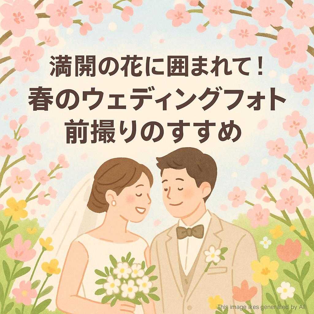 満開の花に囲まれて！春のウェディングフォト前撮りのすすめ