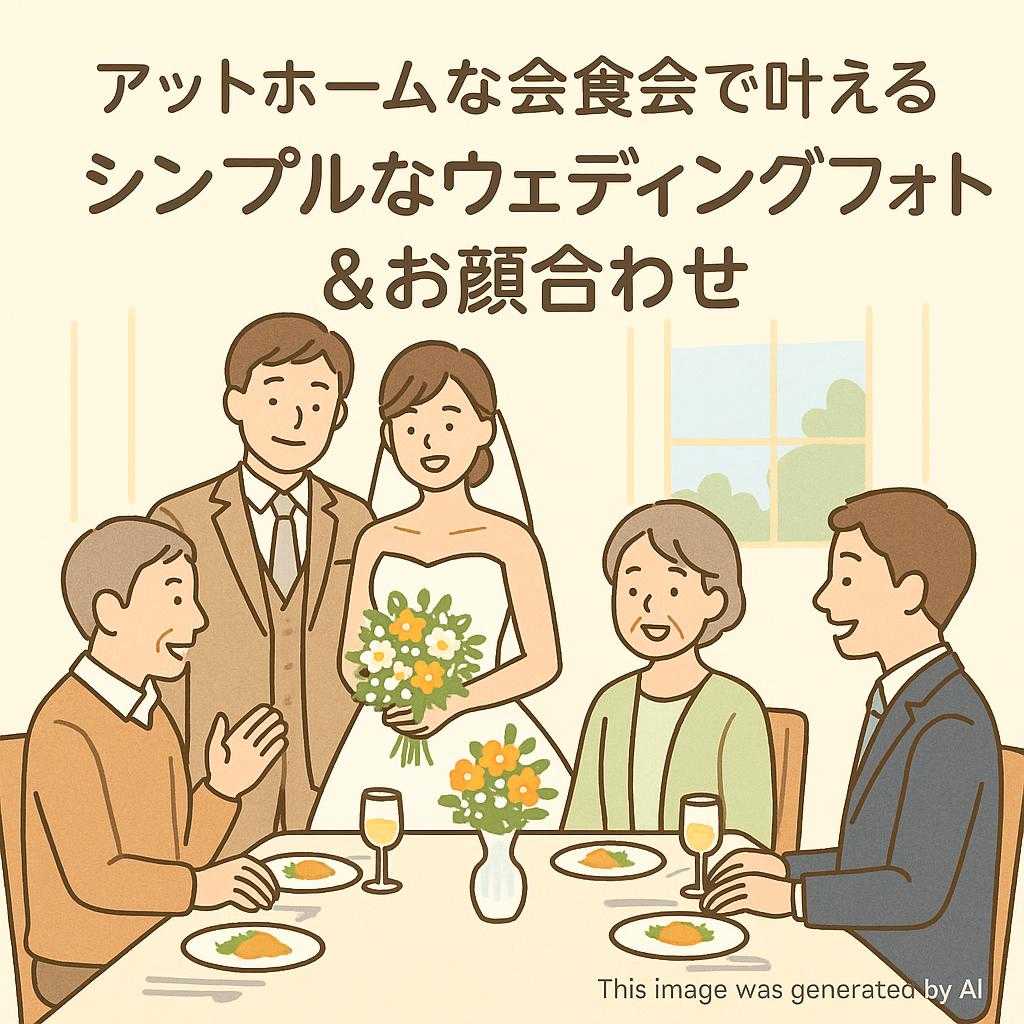 アットホームな会食会で叶えるシンプルなウェディングフォト&お顔合わせ