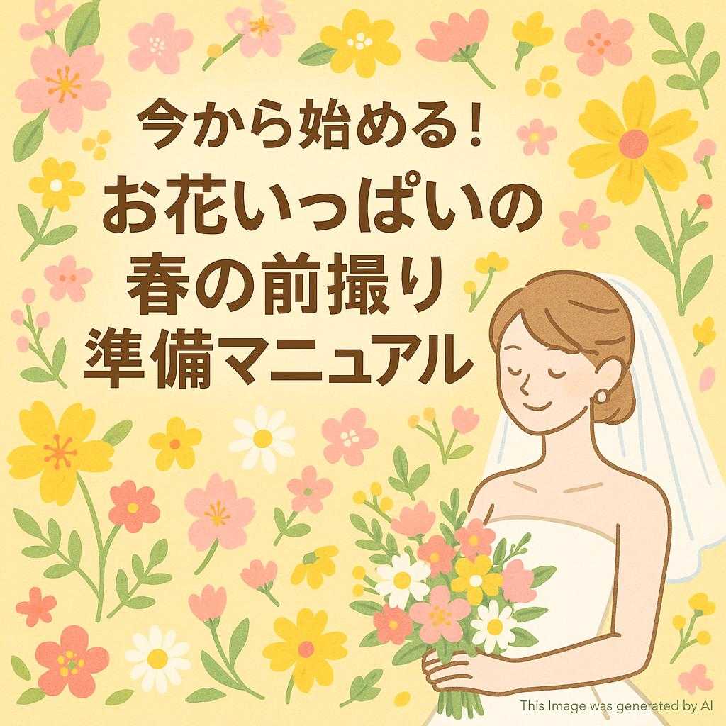 今から始める!お花いっぱいの春の前撮り準備マニュアル