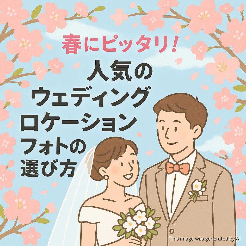 春にピッタリ!人気のウェディングロケーションフォトの選び方