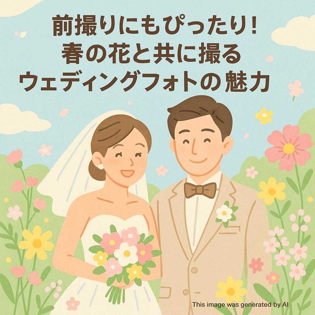 前撮りにもぴったり!春の花と共に撮るウェディングフォトの魅力