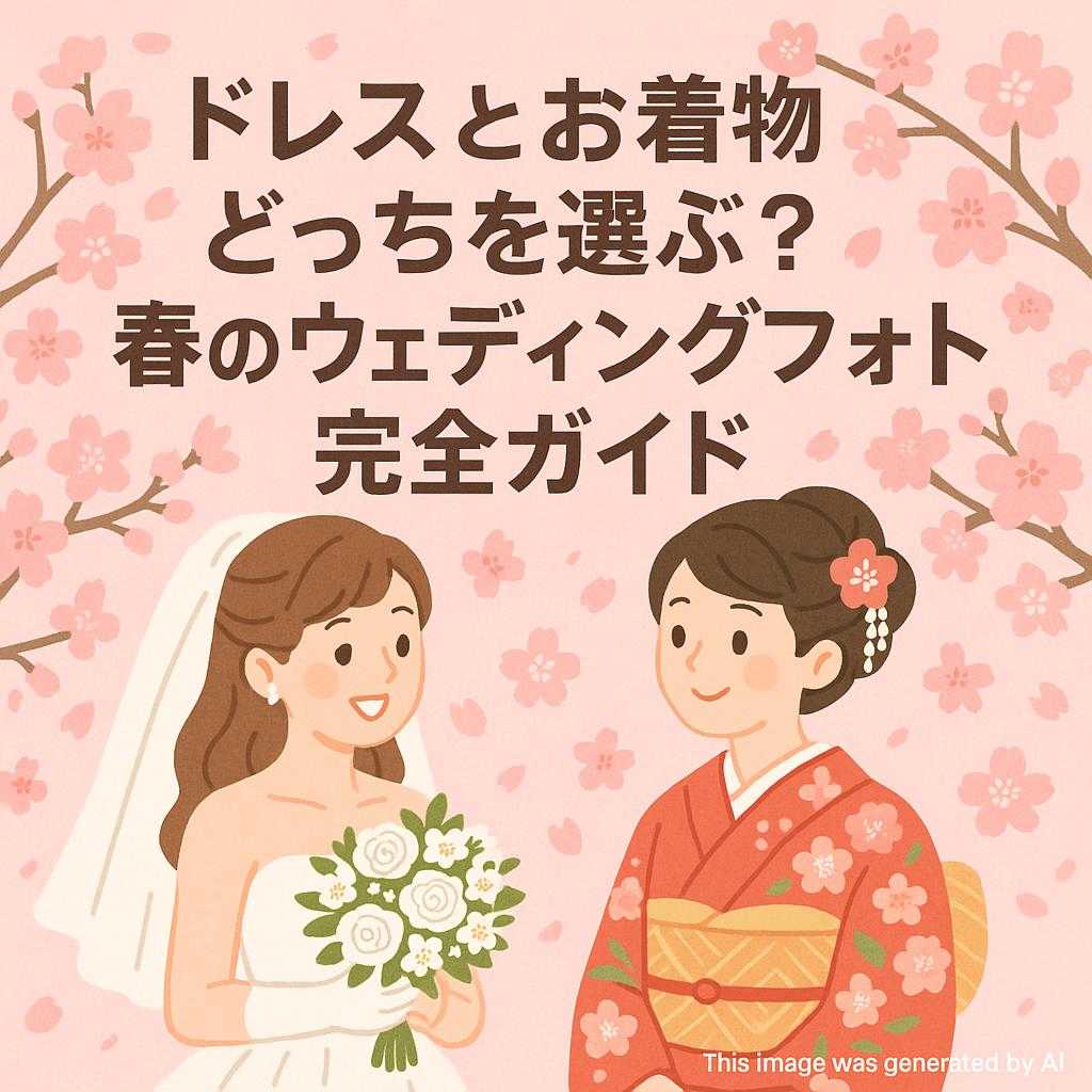 ドレスとお着物どっちを選ぶ？春のウェディングフォト完全ガイド