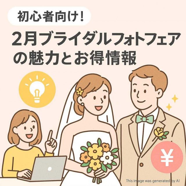 初心者向け！２月ブライダルフォトフェアの魅力とお得情報