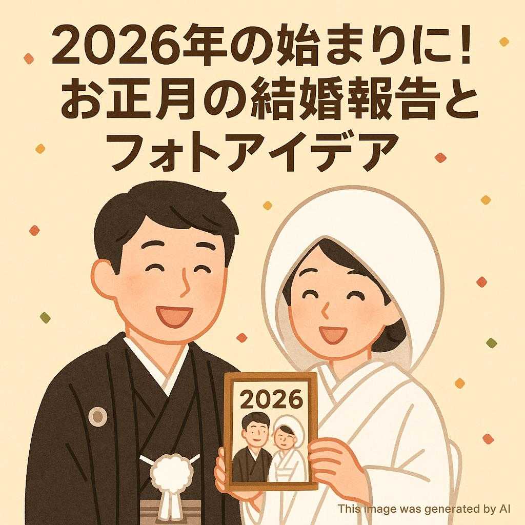 2026年の始まりに！お正月の結婚報告とフォトアイデア
