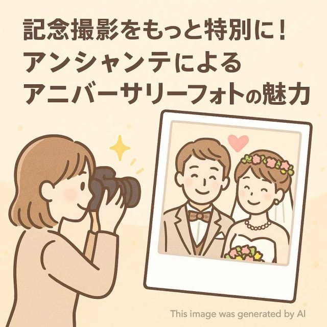 記念撮影をもっと特別に！アンシャンテによるアニバーサリーフォトの魅力