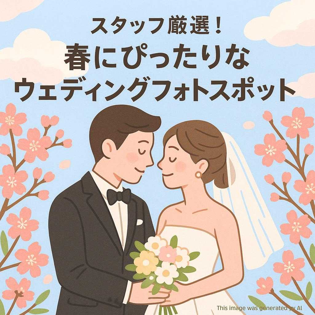 スタッフ厳選！春にぴったりなウェディングフォトスポット