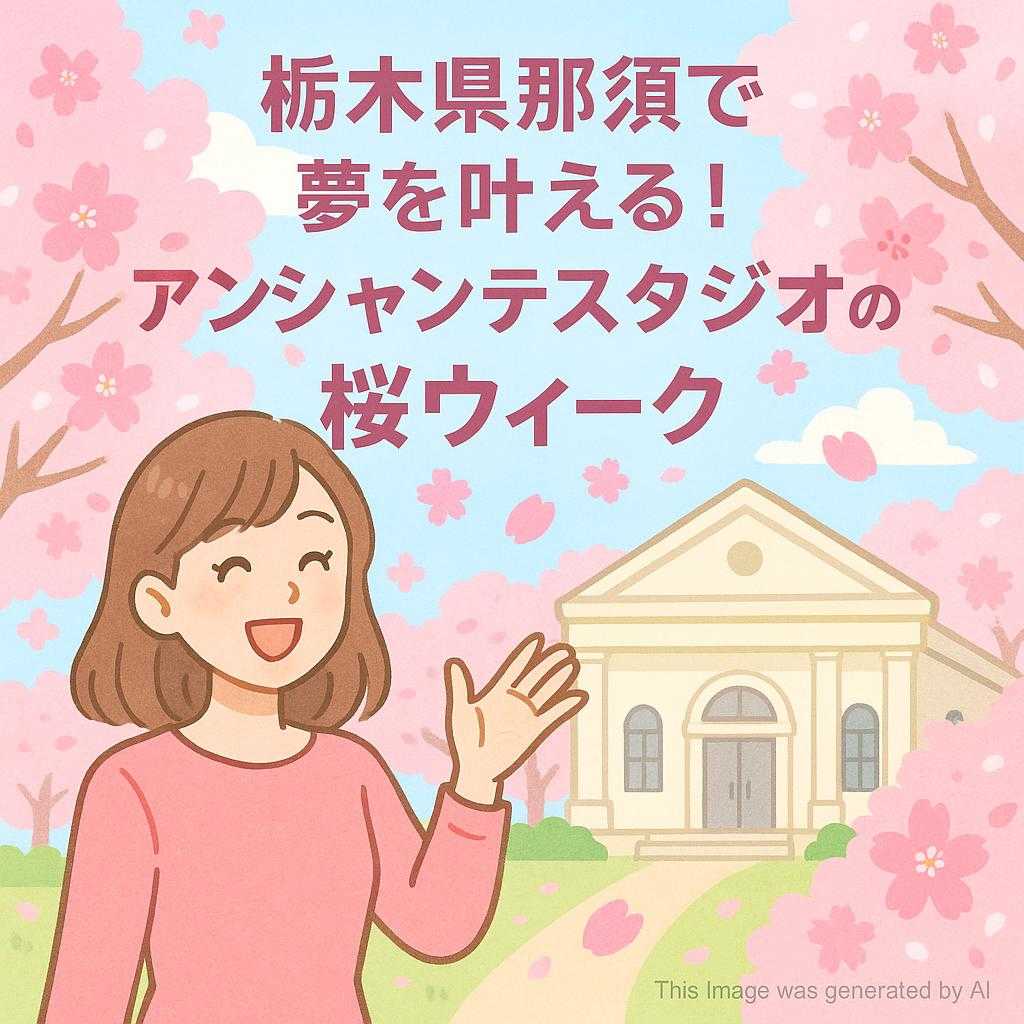 栃木県那須で夢を叶える!アンシャンテスタジオの桜ウィーク