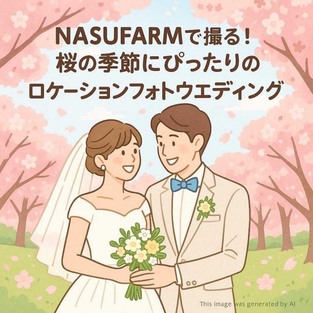 NASUFARMで撮る！桜の季節にぴったりのロケーションフォトウェディング