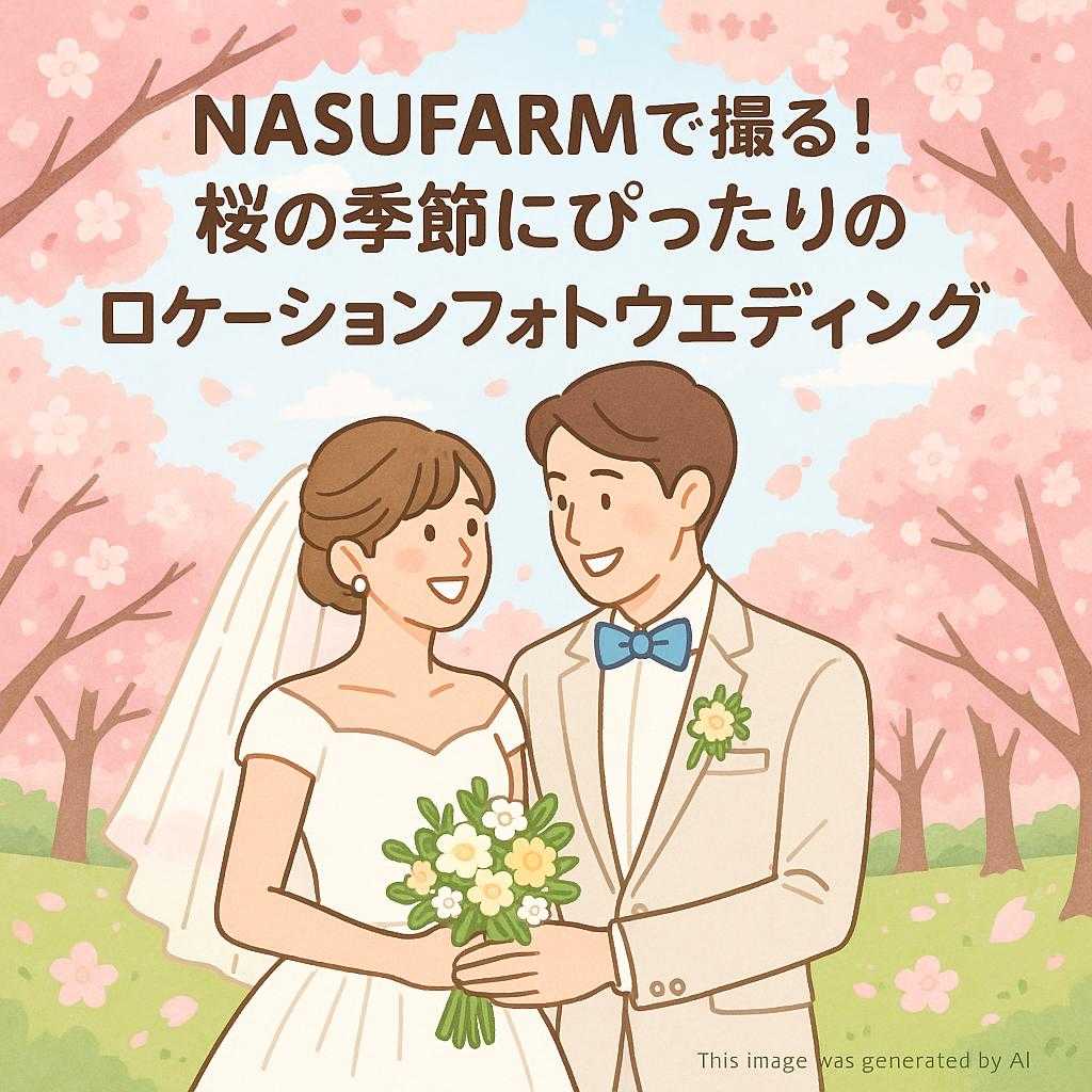NASUFARMで撮る！桜の季節にぴったりのロケーションフォトウェディング